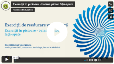 Exerciţii în picioare – balans picior față-spate