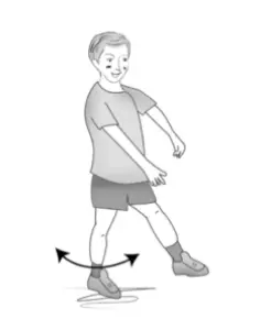 2. 1. Exerciții în picioare – Ridicare la marginea patului